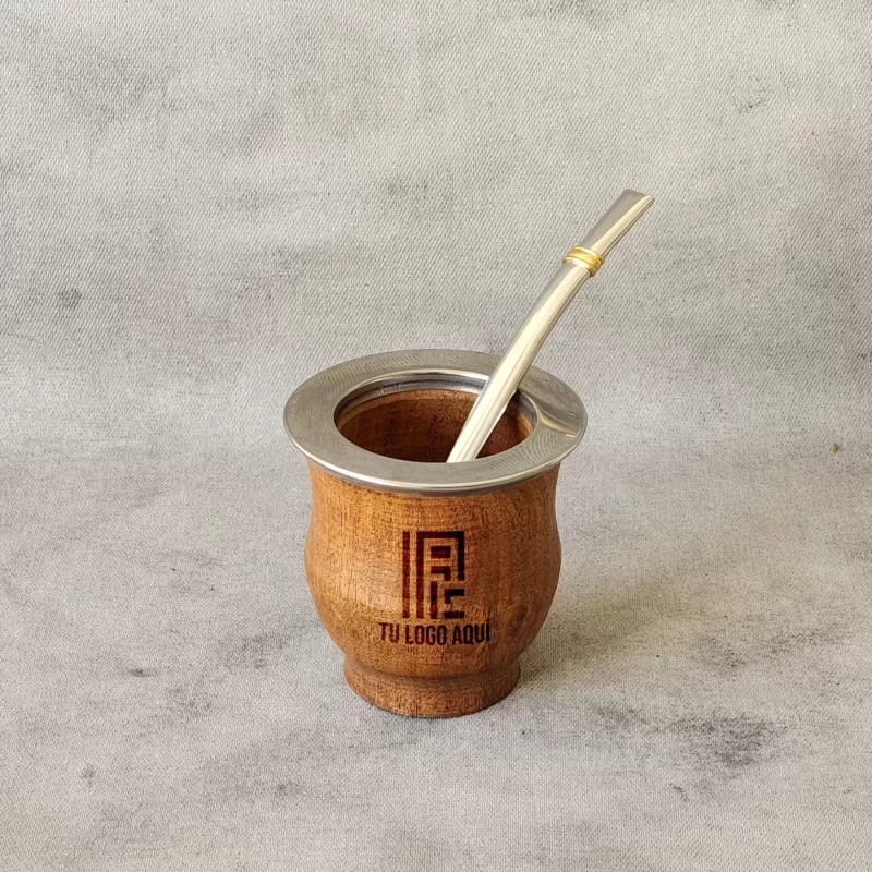 Mate algarrobo virola de acero