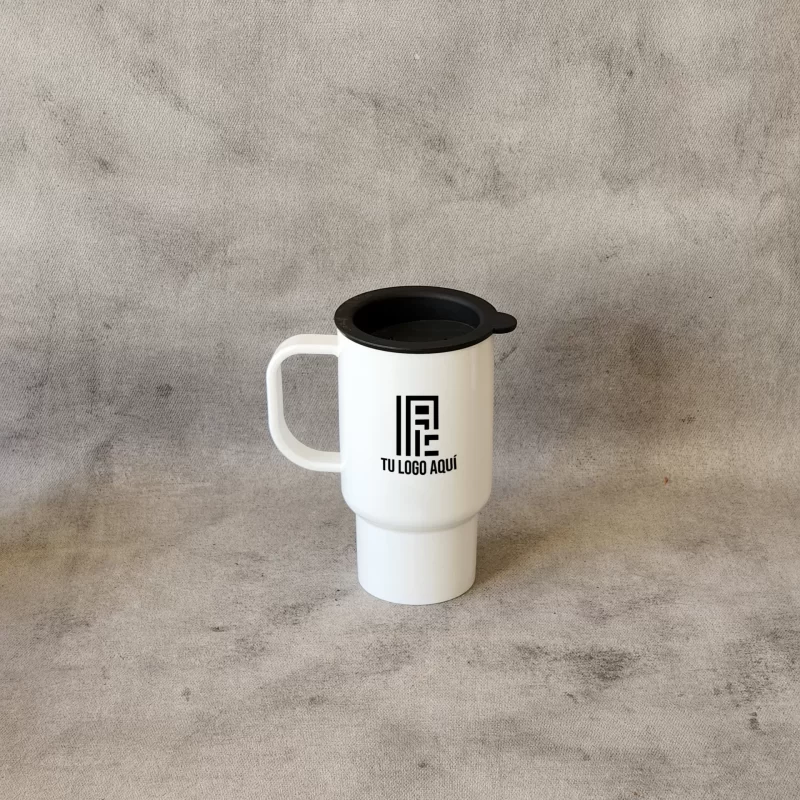 Vaso plástico térmico blanco