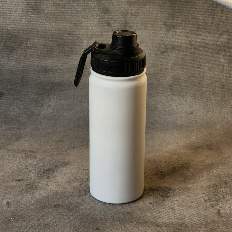 Botella acero térmica blanca
