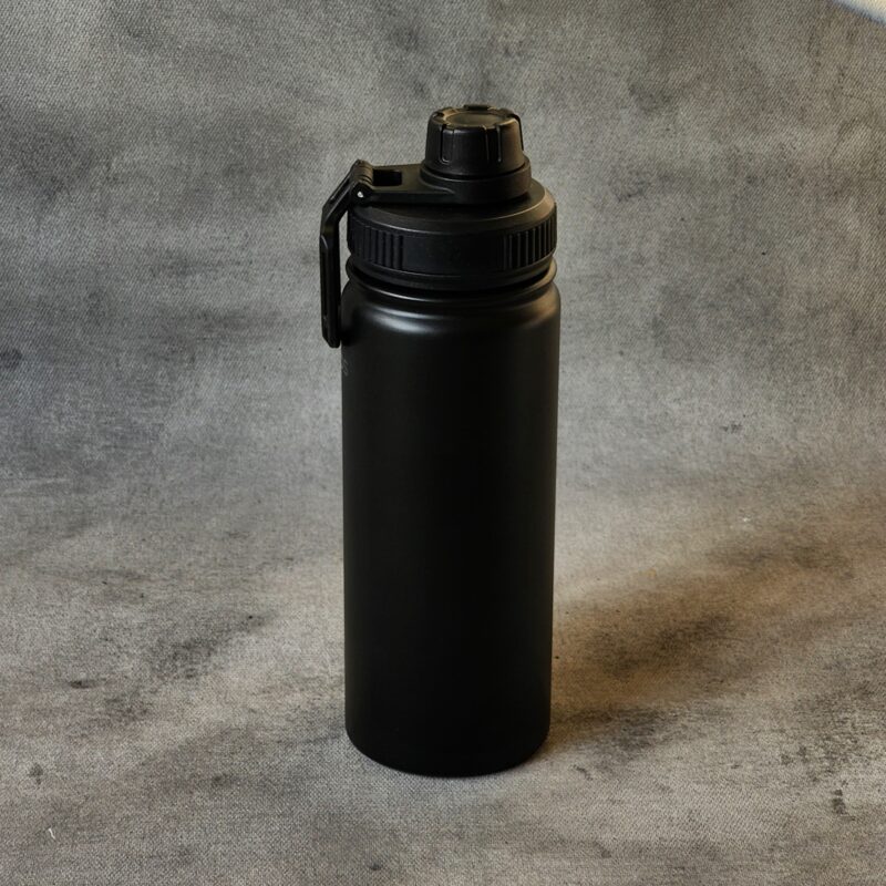 Botella acero negra térmica