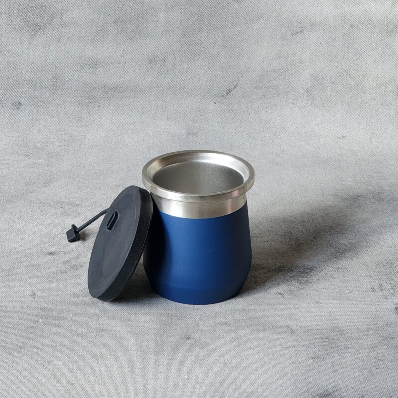 Mate tapa acero azul