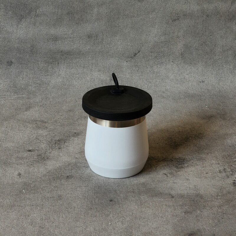 Mate tapa acero blanco - Imagen 2