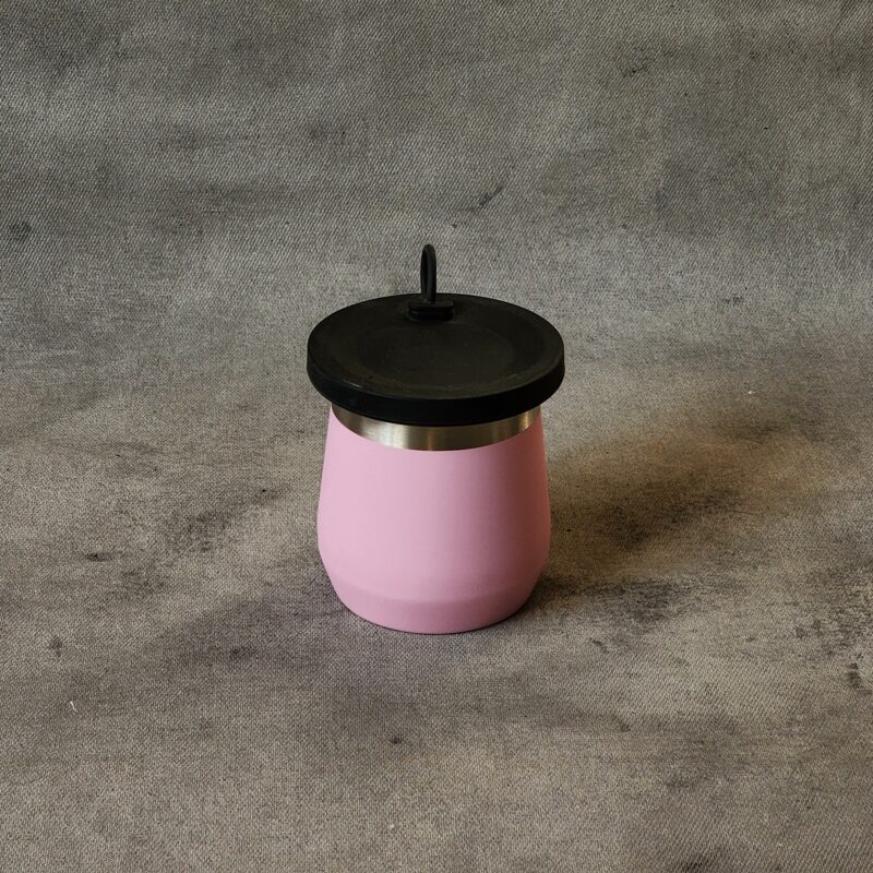 Mate tapa acero rosa - Imagen 2