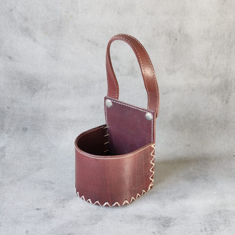 Porta mate bordó