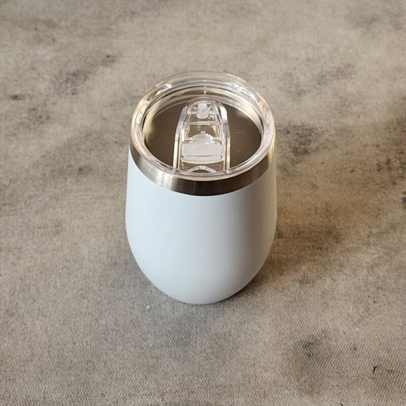 Vaso térmico cafetero blanco - Imagen 2